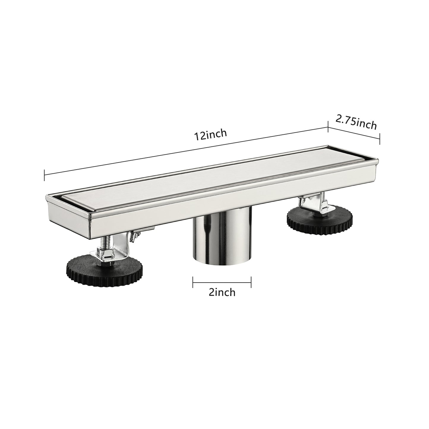 12 Inch Linear Shower Drain with Removable