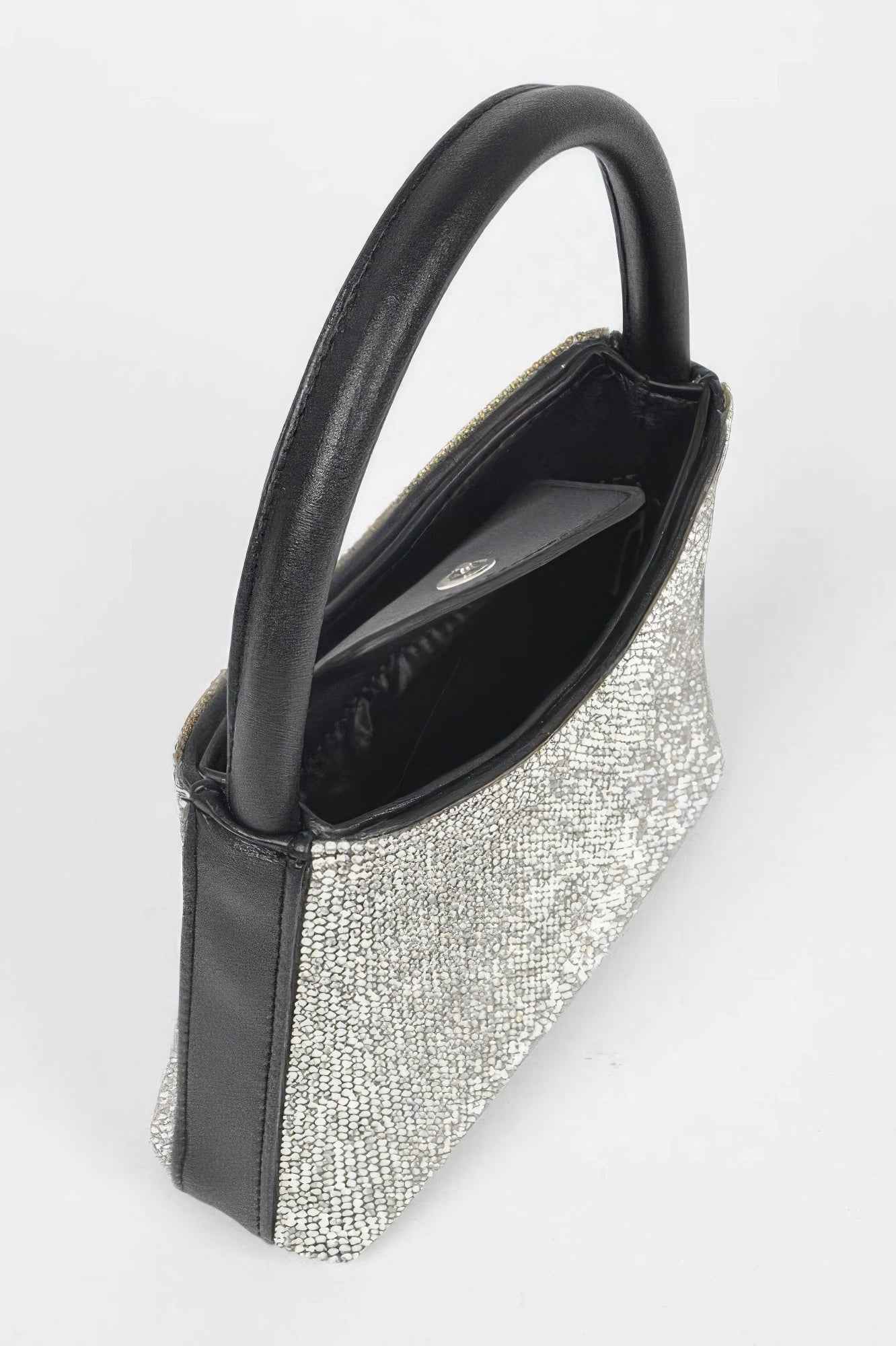 Rhinestone Top Handle Bag