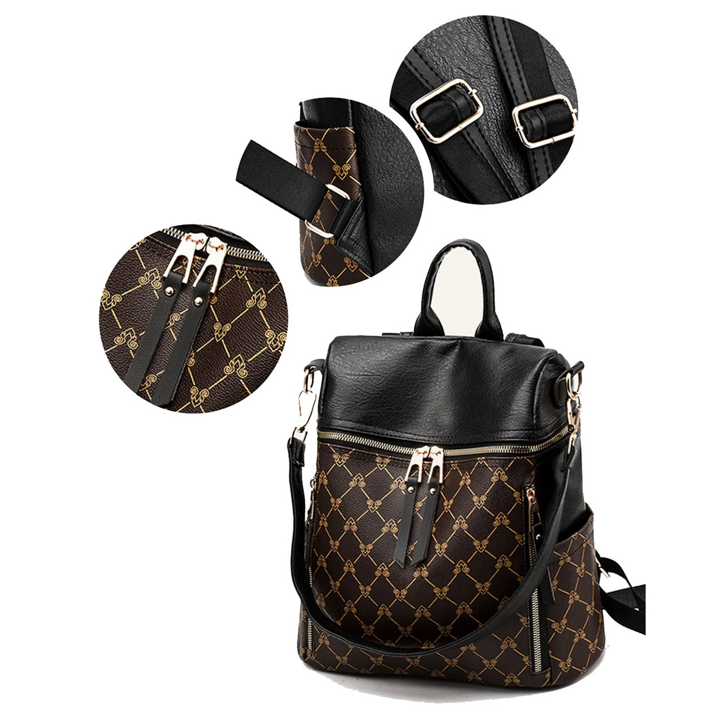 Anti-theft backpack for women
