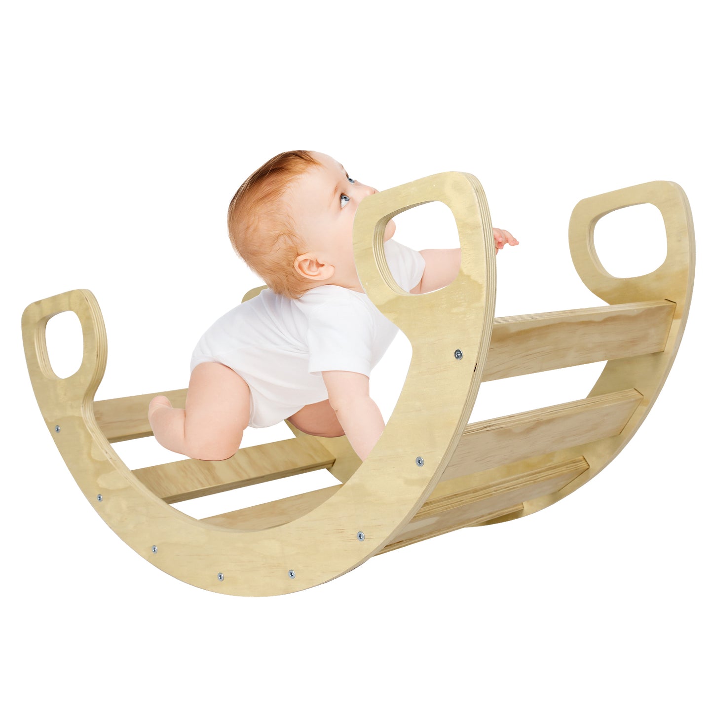 3-IN-1 MONTESSORITODDLERS ARCH CLIMBER(Natural Wood)