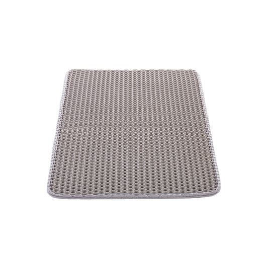 Cat Litter Trapping Mat 24 x 15 in Double Layer Honeycomb Non-Slip & Urine-Proof