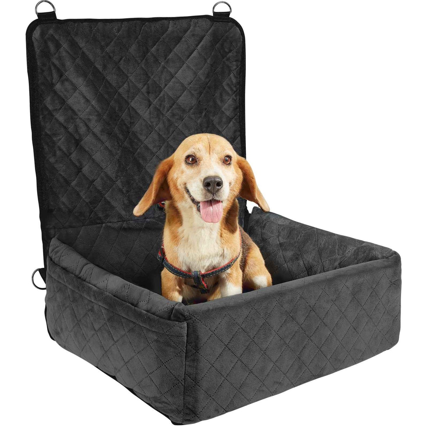 Dog Booster Car Seat Pet Car Seat for Small Medium Dog up to 40 lbs Black