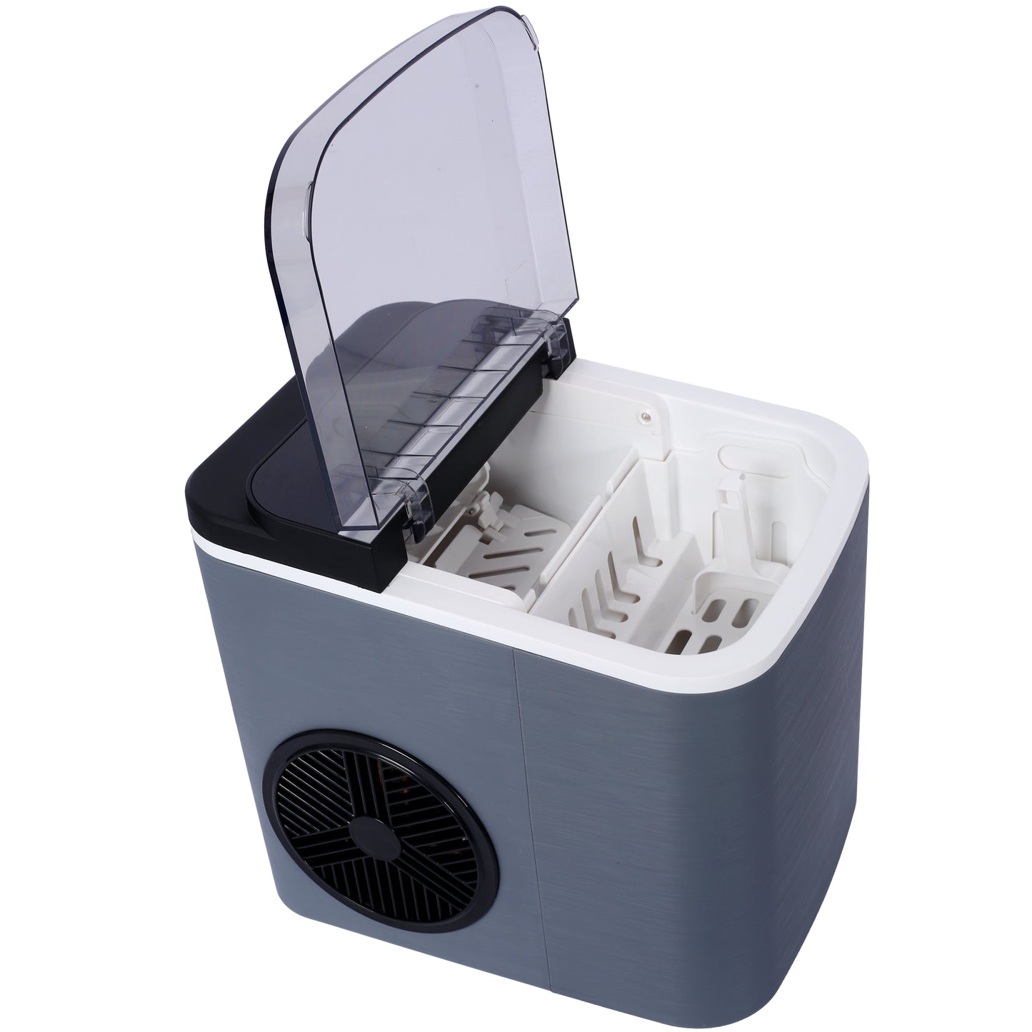 Countertop Ice Maker Portable compact design for quick and efficient ice production at home or office.