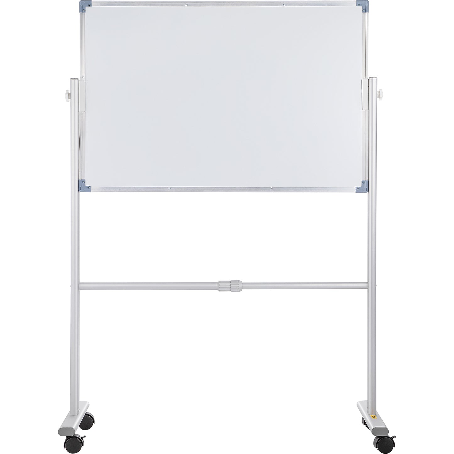 Mobile Magnetic Whiteboard, 36 x 24 Inch, Double Sided, 360 Degree Reversible Rolling Dry Erase Board, Height Adjustable with Aluminum Frame and Lockable Swivel Wheels, for Office School Home