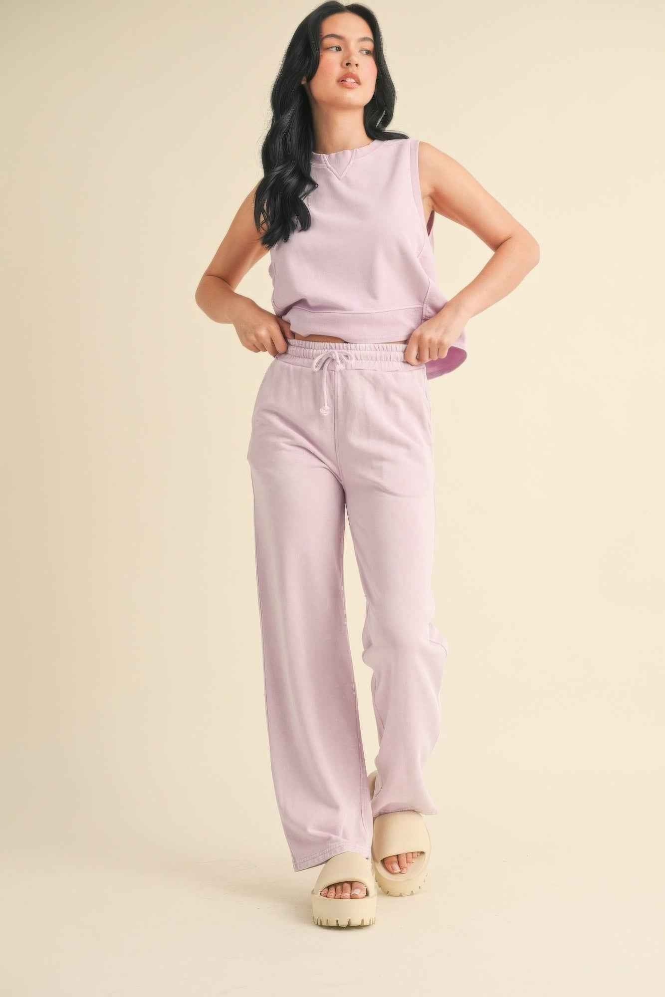 Mineral Wash Sleeveless Top