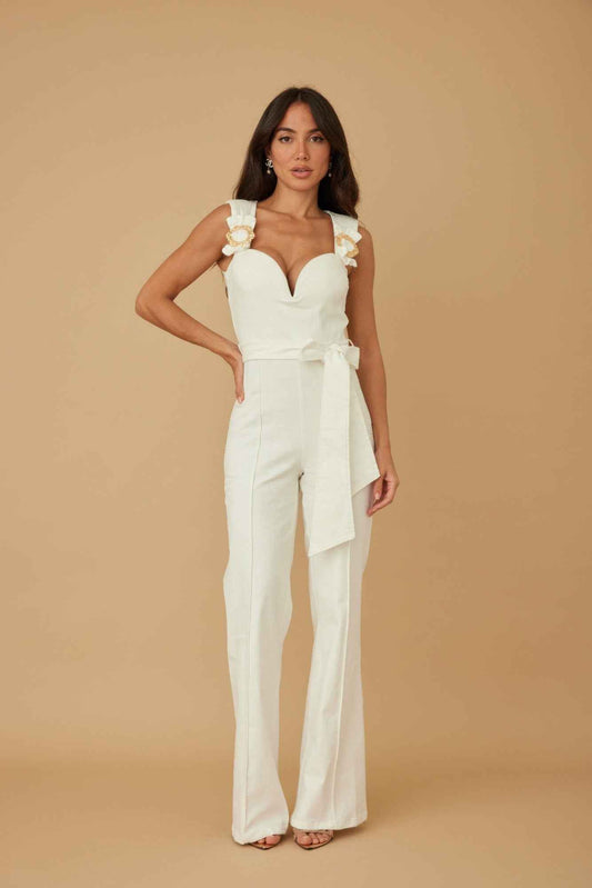 Intertwined Ring Detail With Strap Jumpsuit