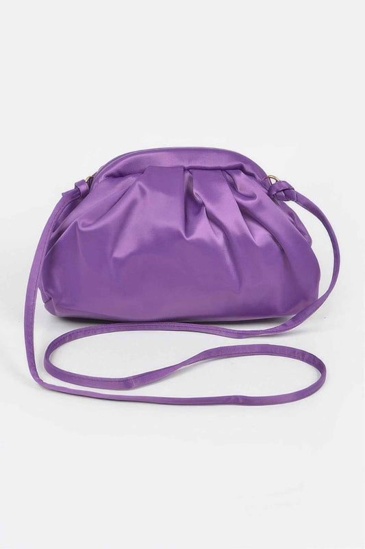 Micro Suede Embossed Clutch Bag