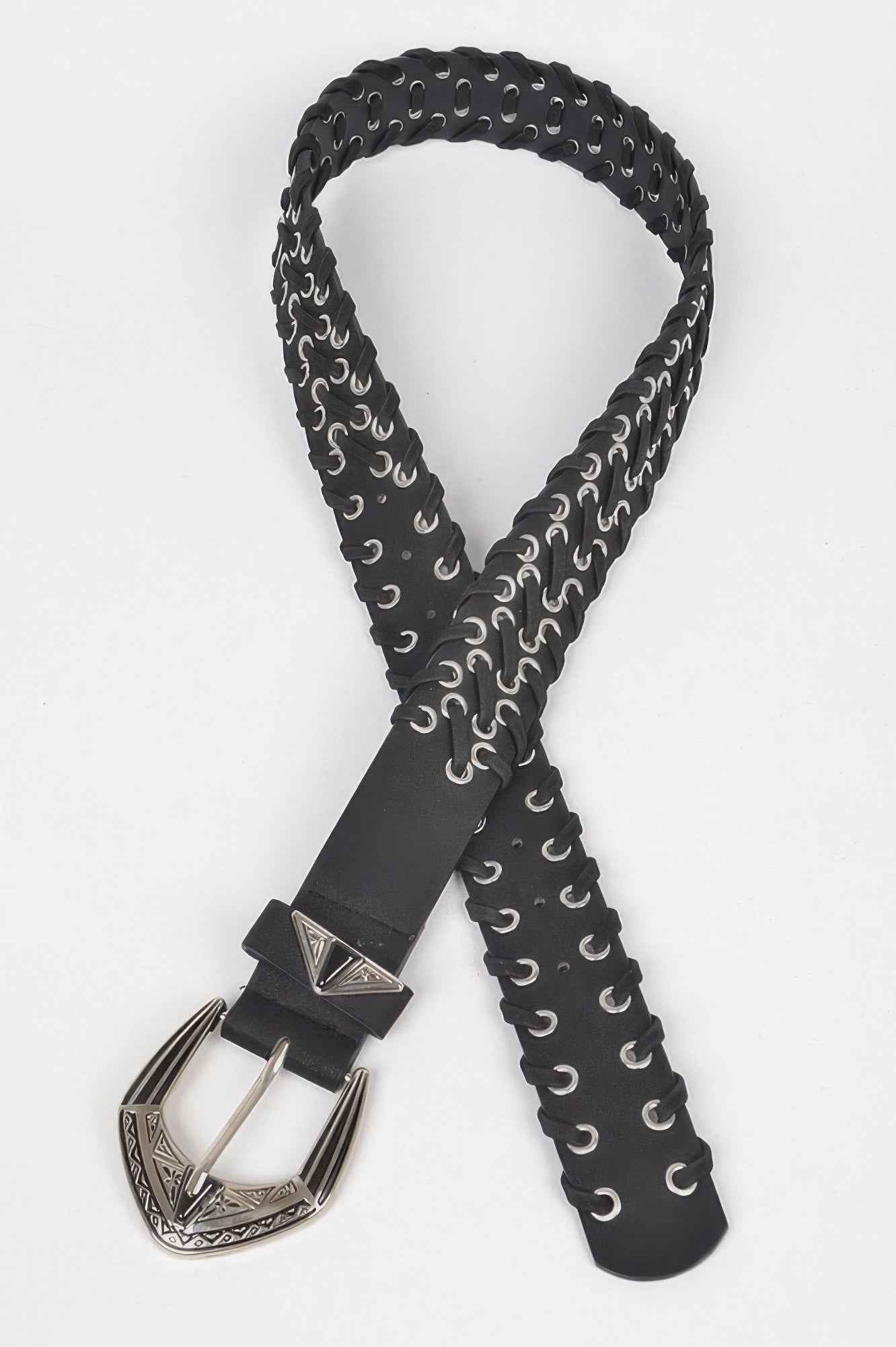 Multi Metal Eyelet Belt