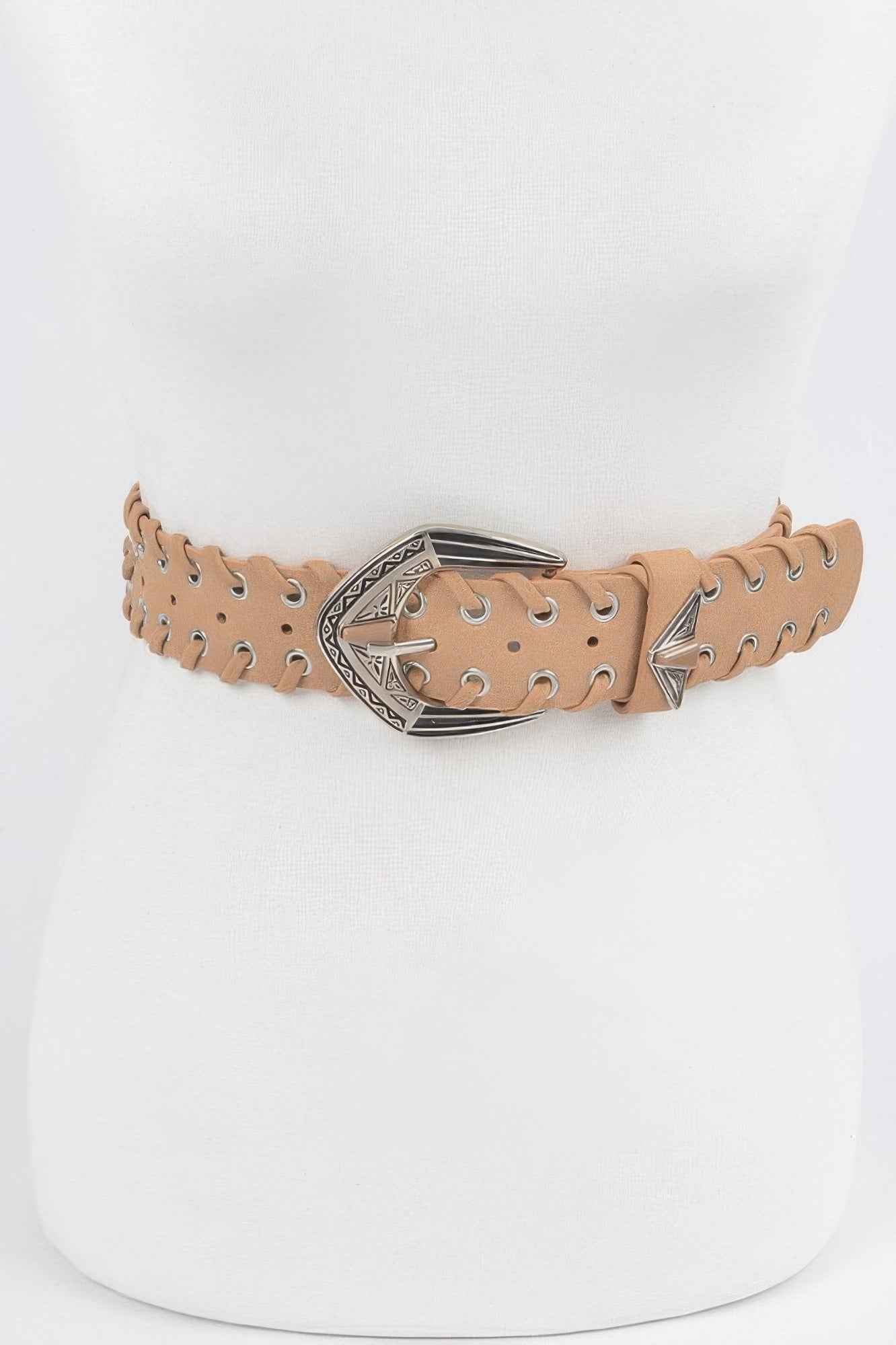 Multi Metal Eyelet Belt
