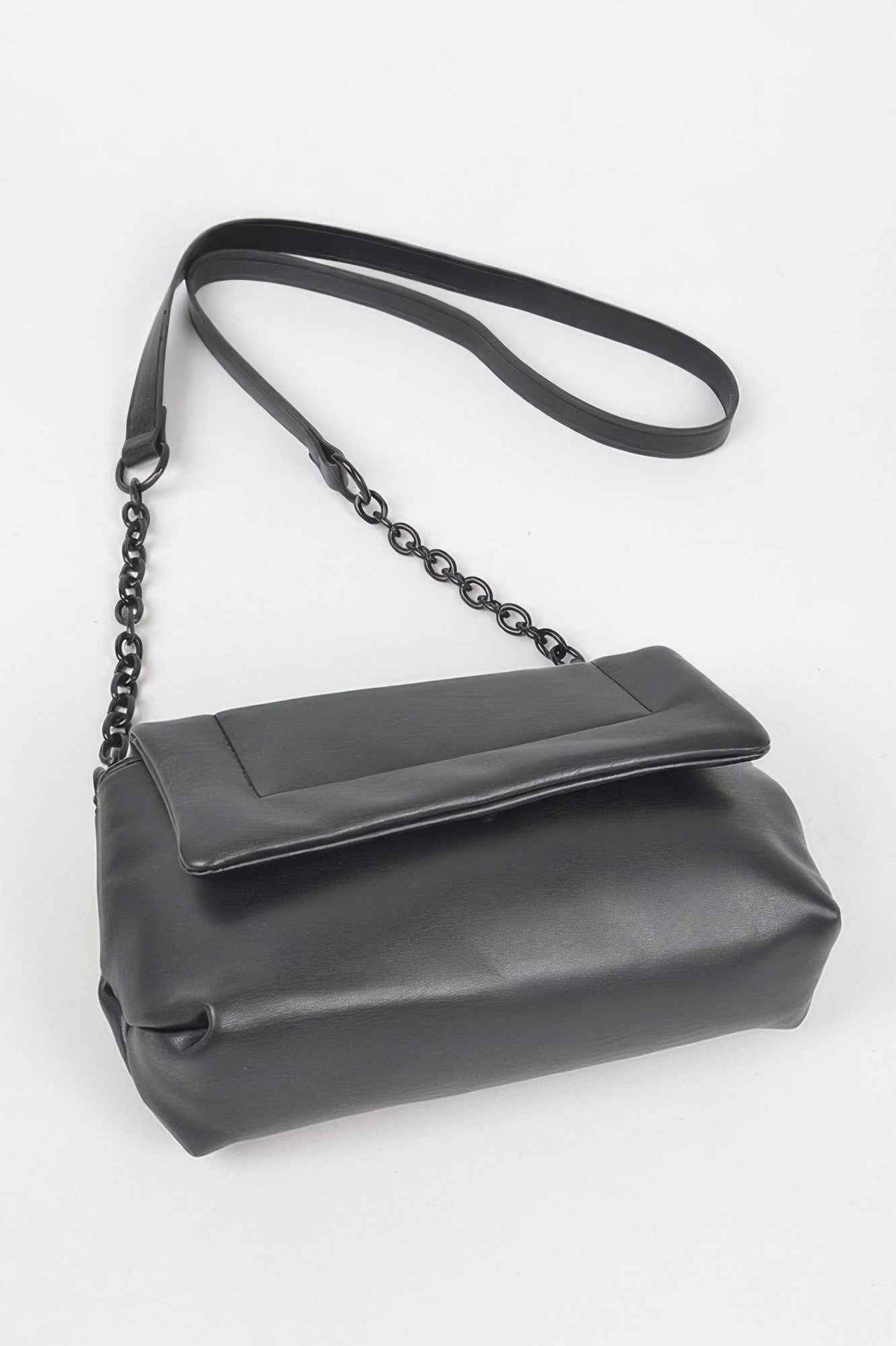 Faux Leather Shoulder Bag