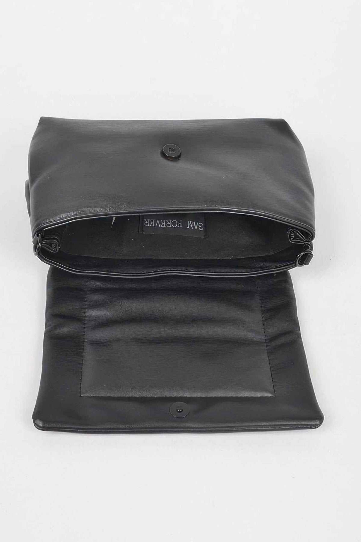 Faux Leather Shoulder Bag