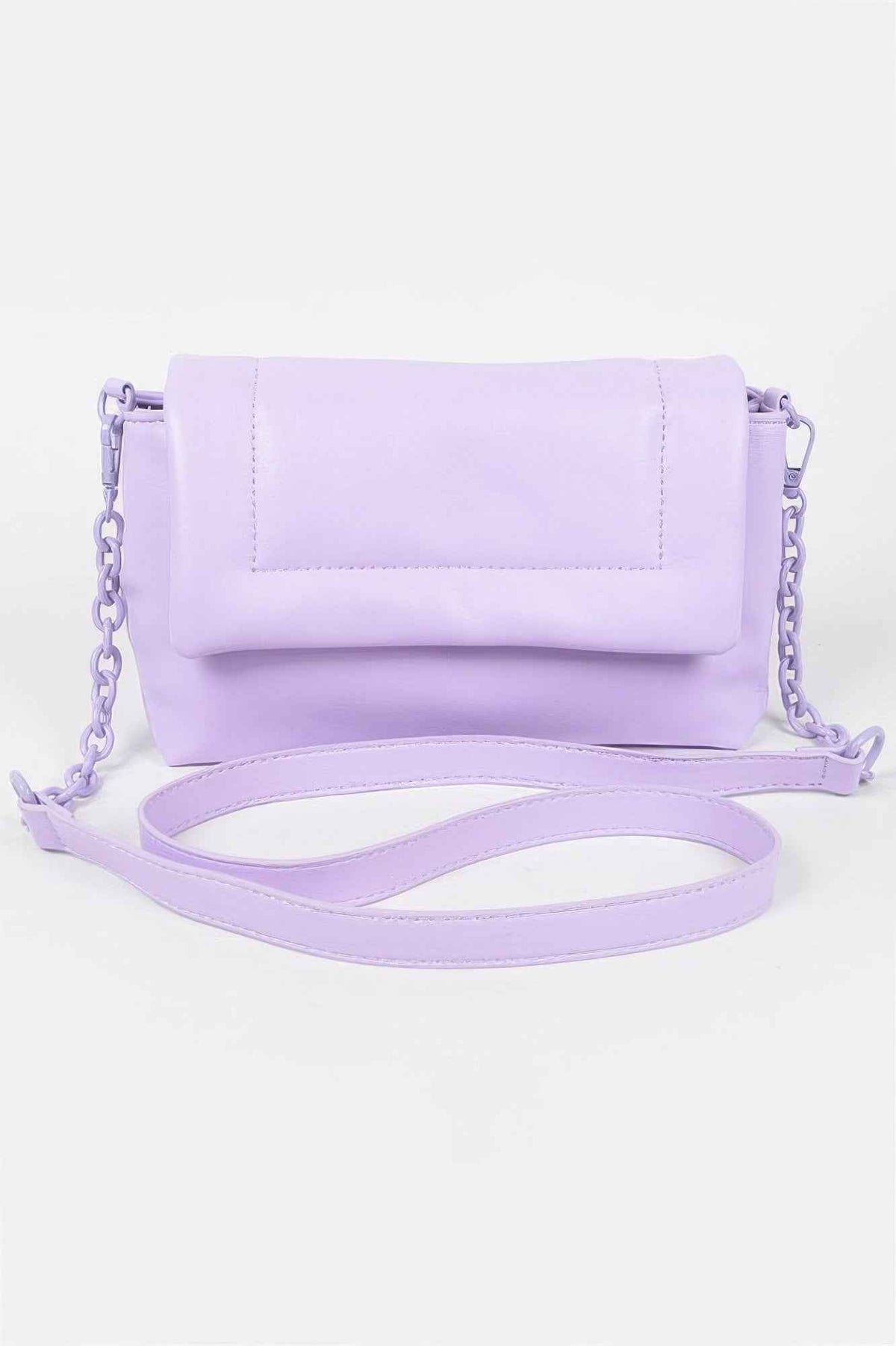 Faux Leather Shoulder Bag