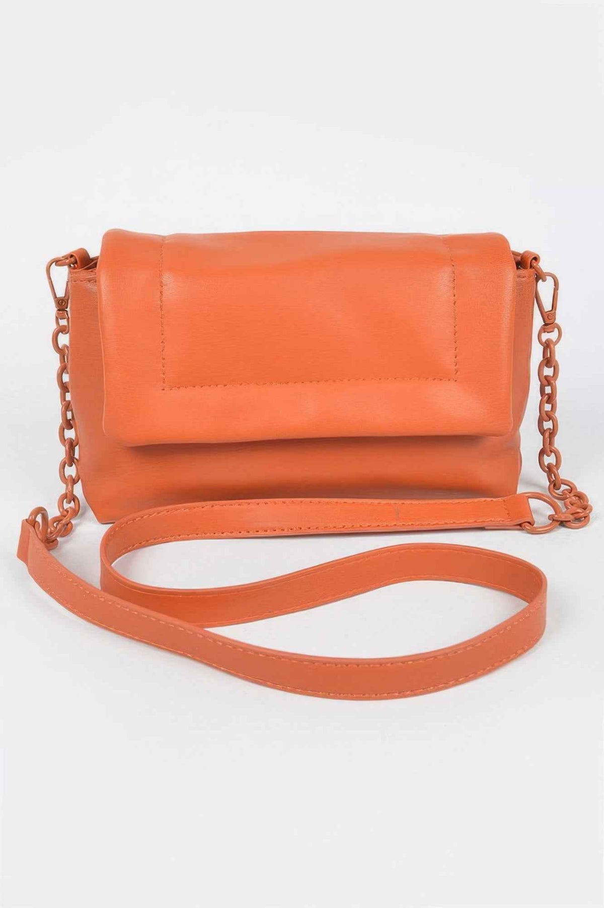 Faux Leather Shoulder Bag