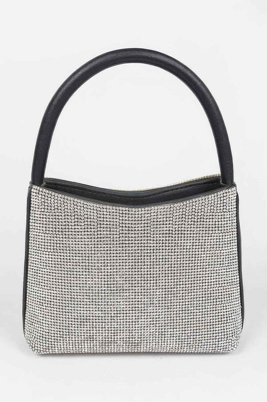Rhinestone Top Handle Bag