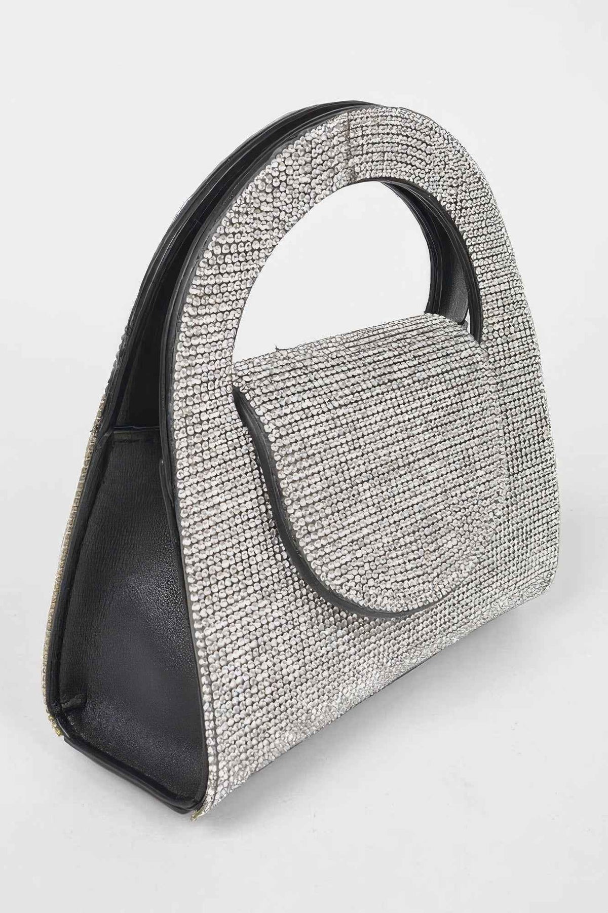 Rhinestone Top Handle Bag