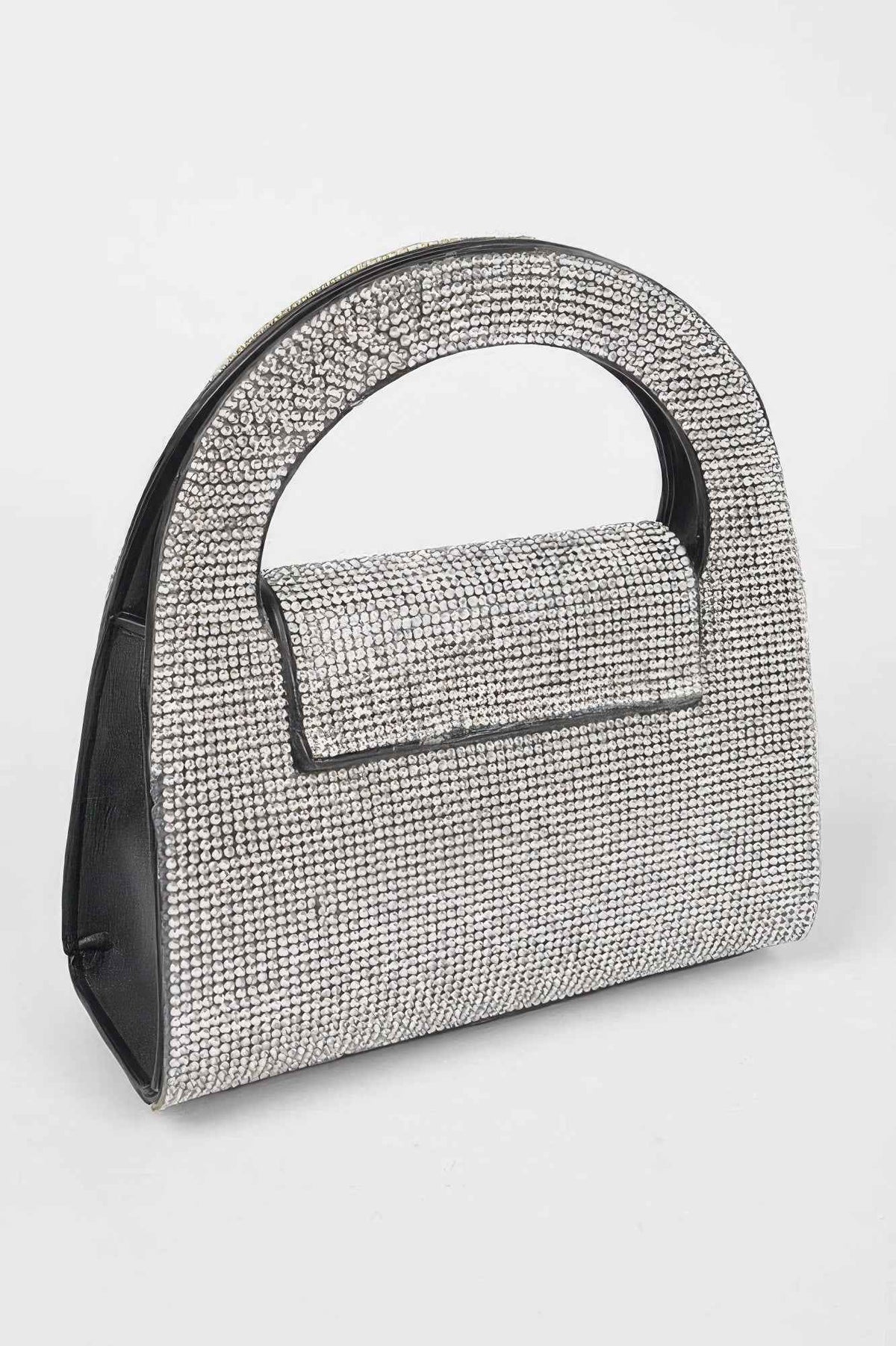 Rhinestone Top Handle Bag
