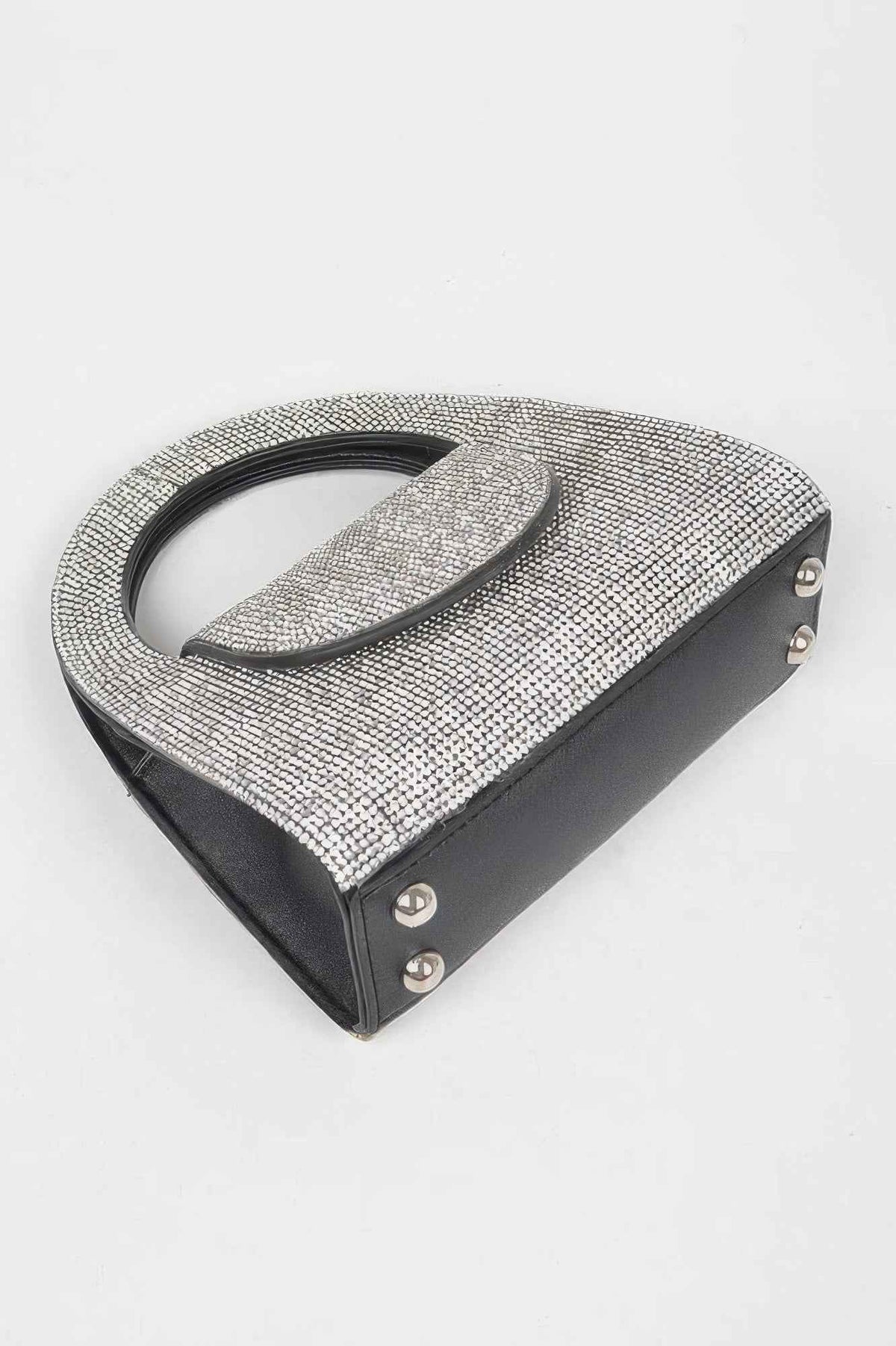 Rhinestone Top Handle Bag