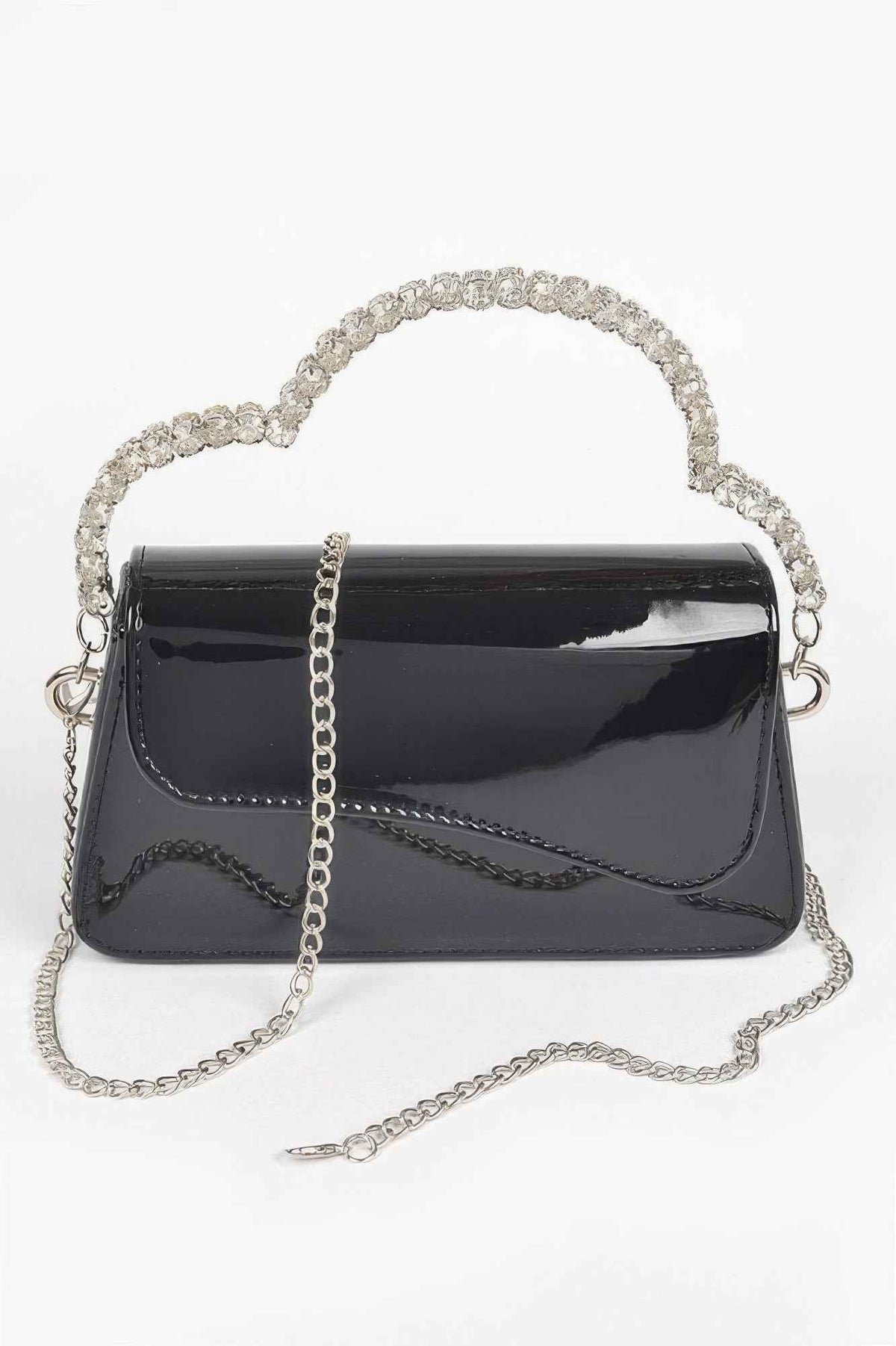 Glitter Rhinestone Handle Bag