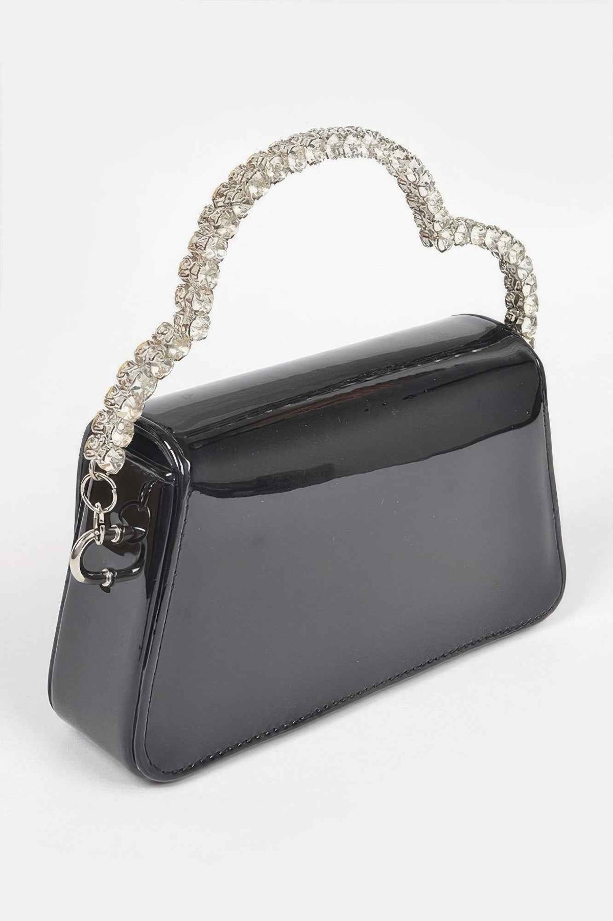 Glitter Rhinestone Handle Bag