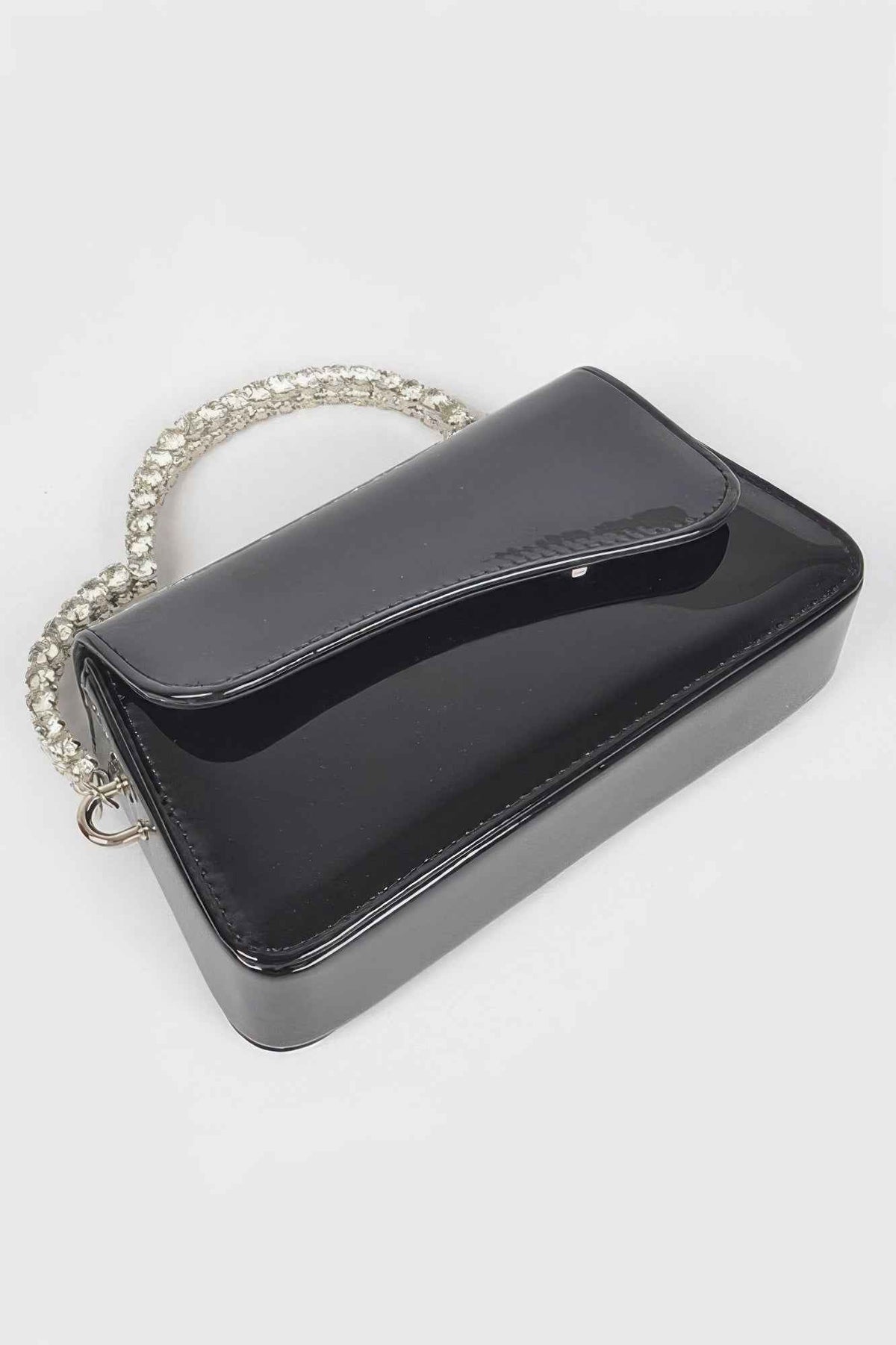 Glitter Rhinestone Handle Bag