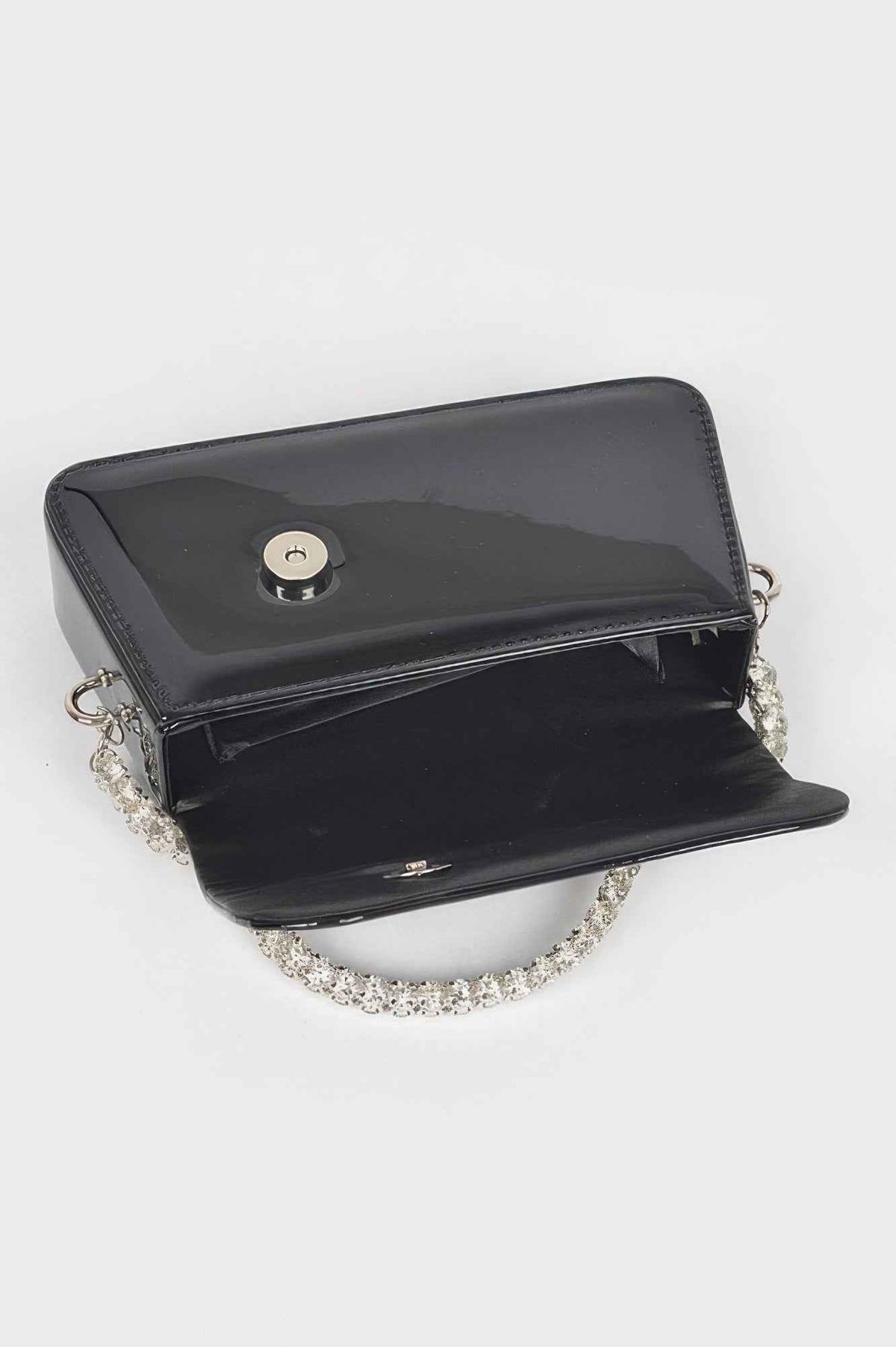 Glitter Rhinestone Handle Bag