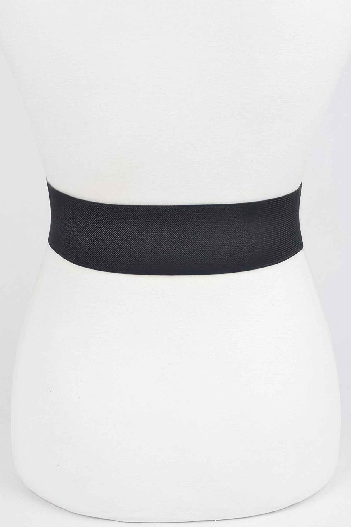 Rhinestone Metal Buckle Stretch Belt