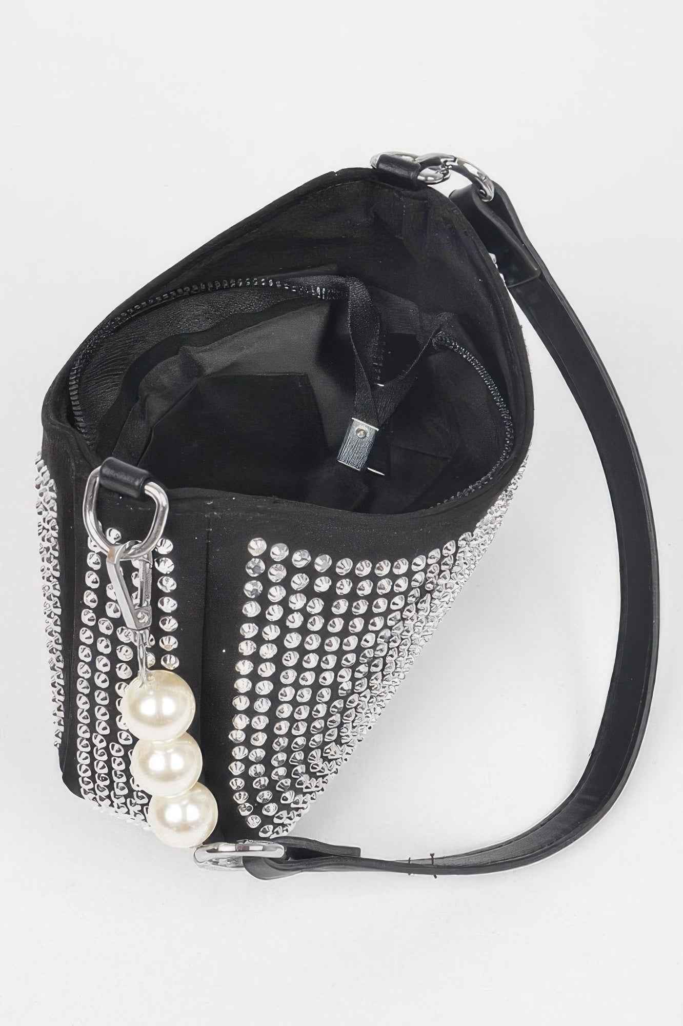 Hotfix Micro Suede Crossbody Bag