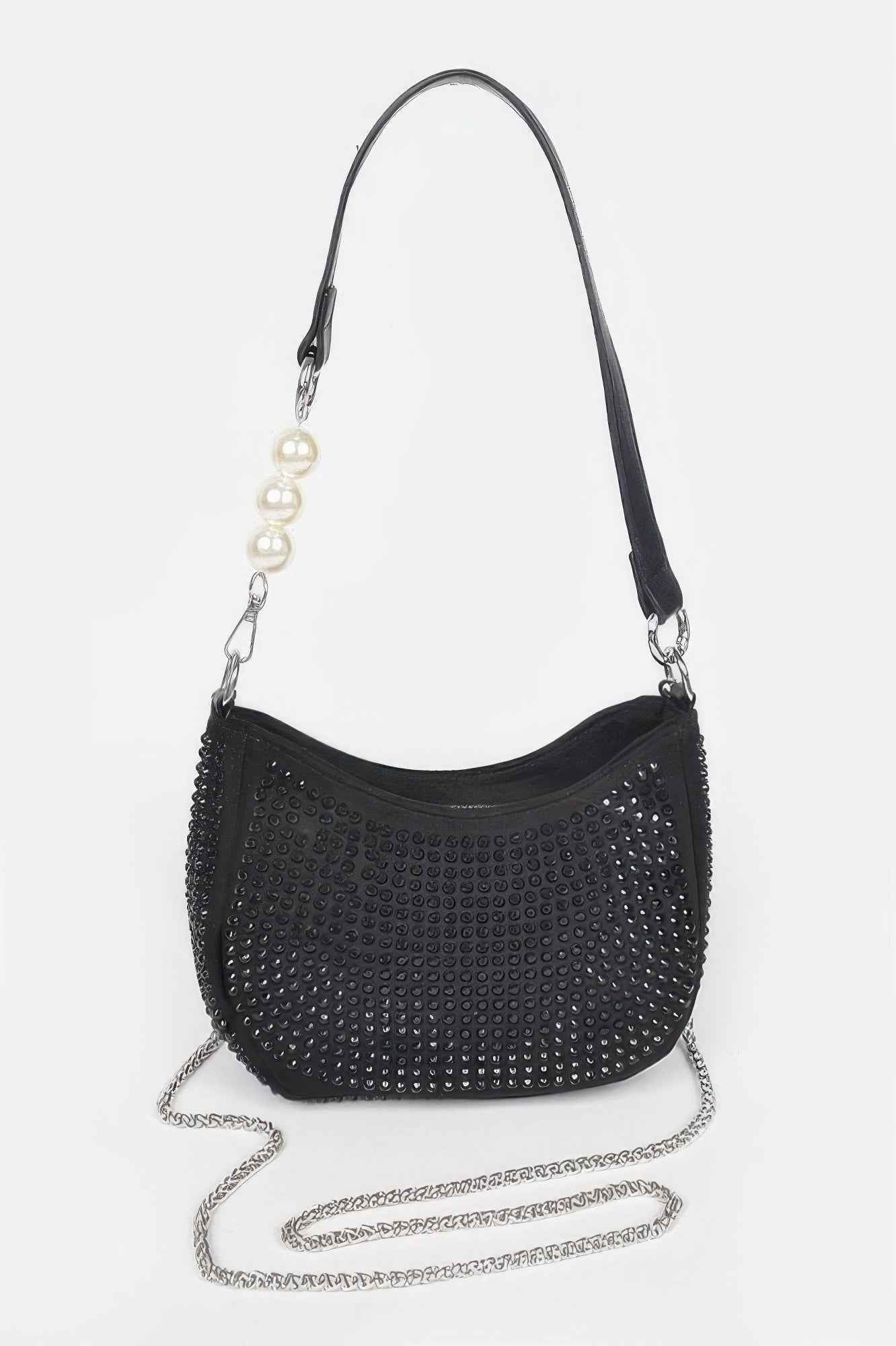 Hotfix Micro Suede Crossbody Bag