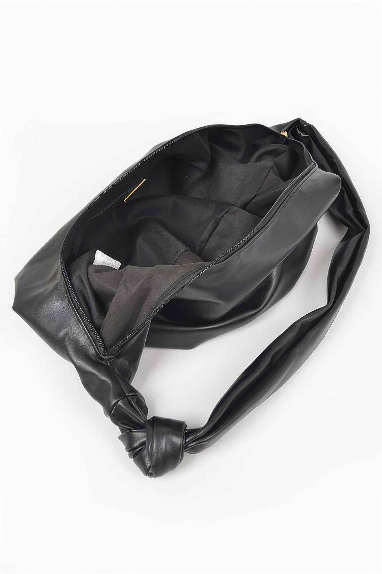 Faux Leather Hobo Bag