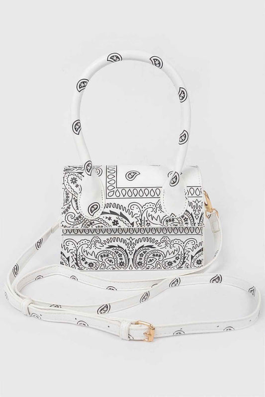 Bandana Single Handle Flap Crossbody Bag
