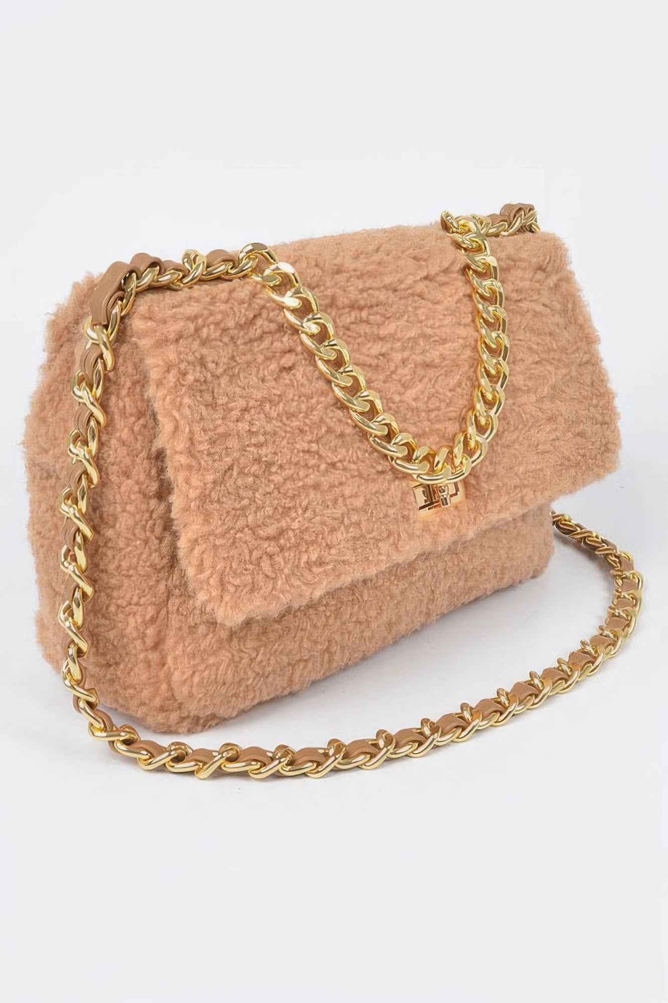 Faux Fur Shoulder Bag