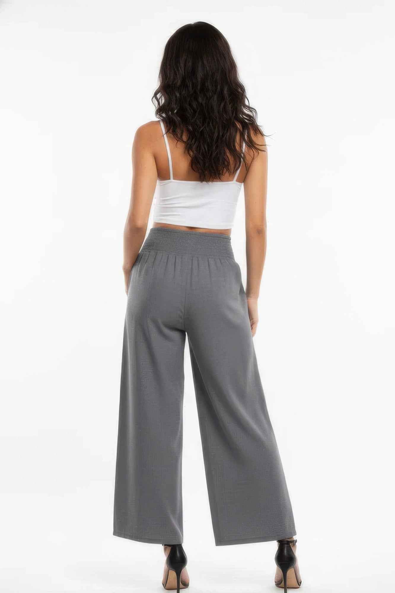 Lightweight High-waisted Wide-leg Lounge Pants