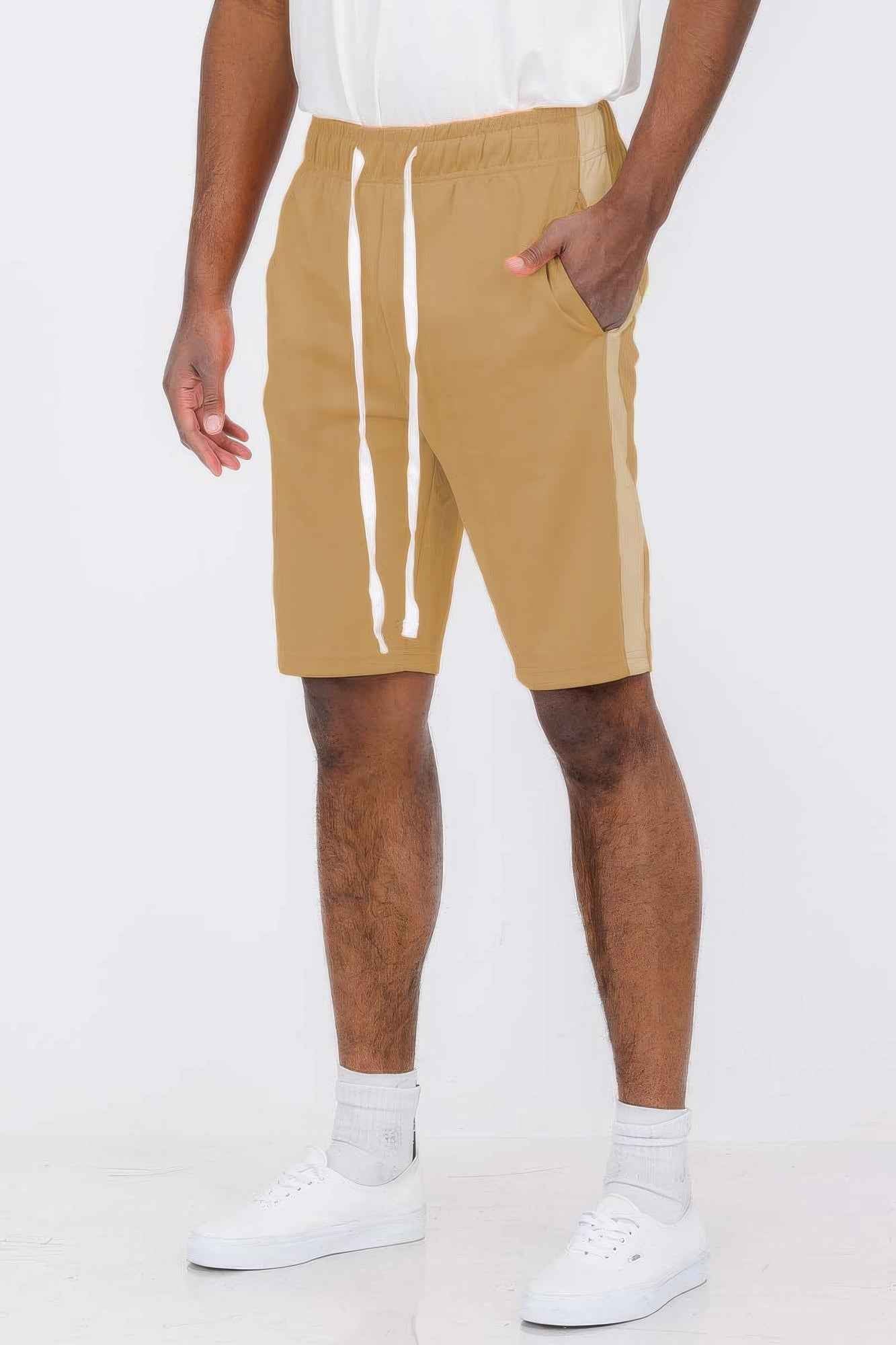 Single Stripe Slim Fit Track Shorts