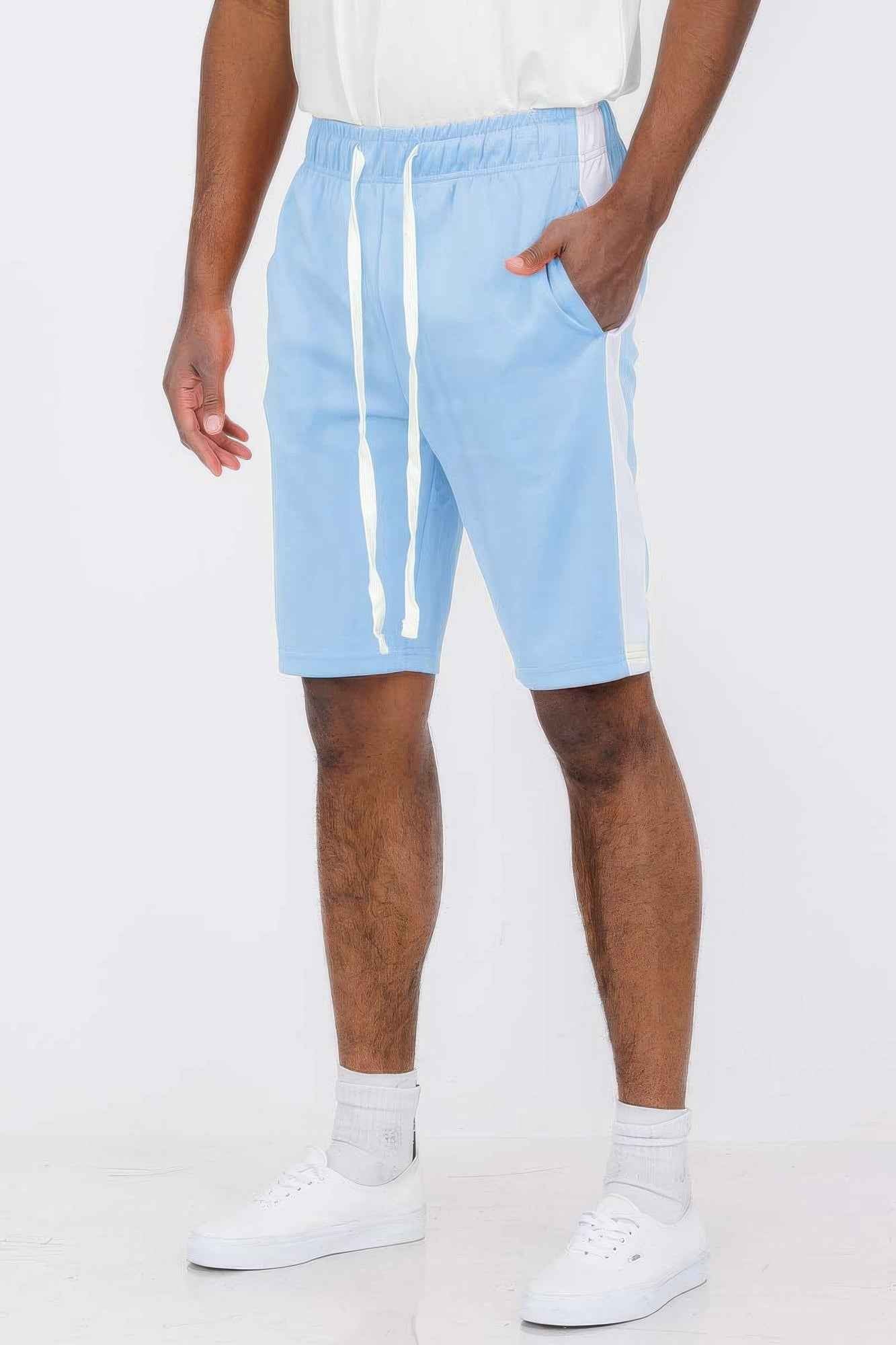 Single Stripe Slim Fit Track Shorts