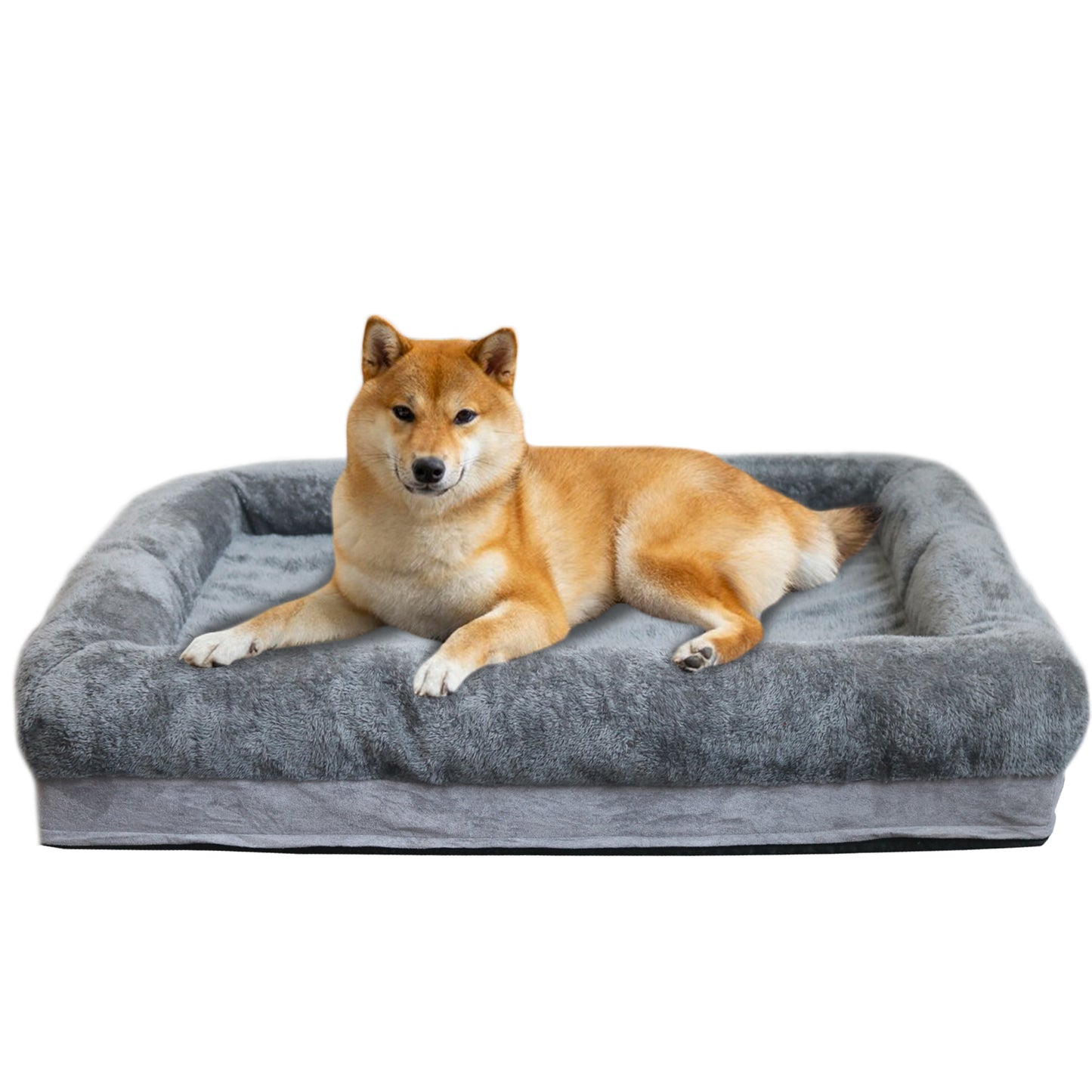 Dog Bed for Large Dogs - Memory Foam Pet Couch with Waterproof Cover & Non-Skid Bottom, Removable Cover