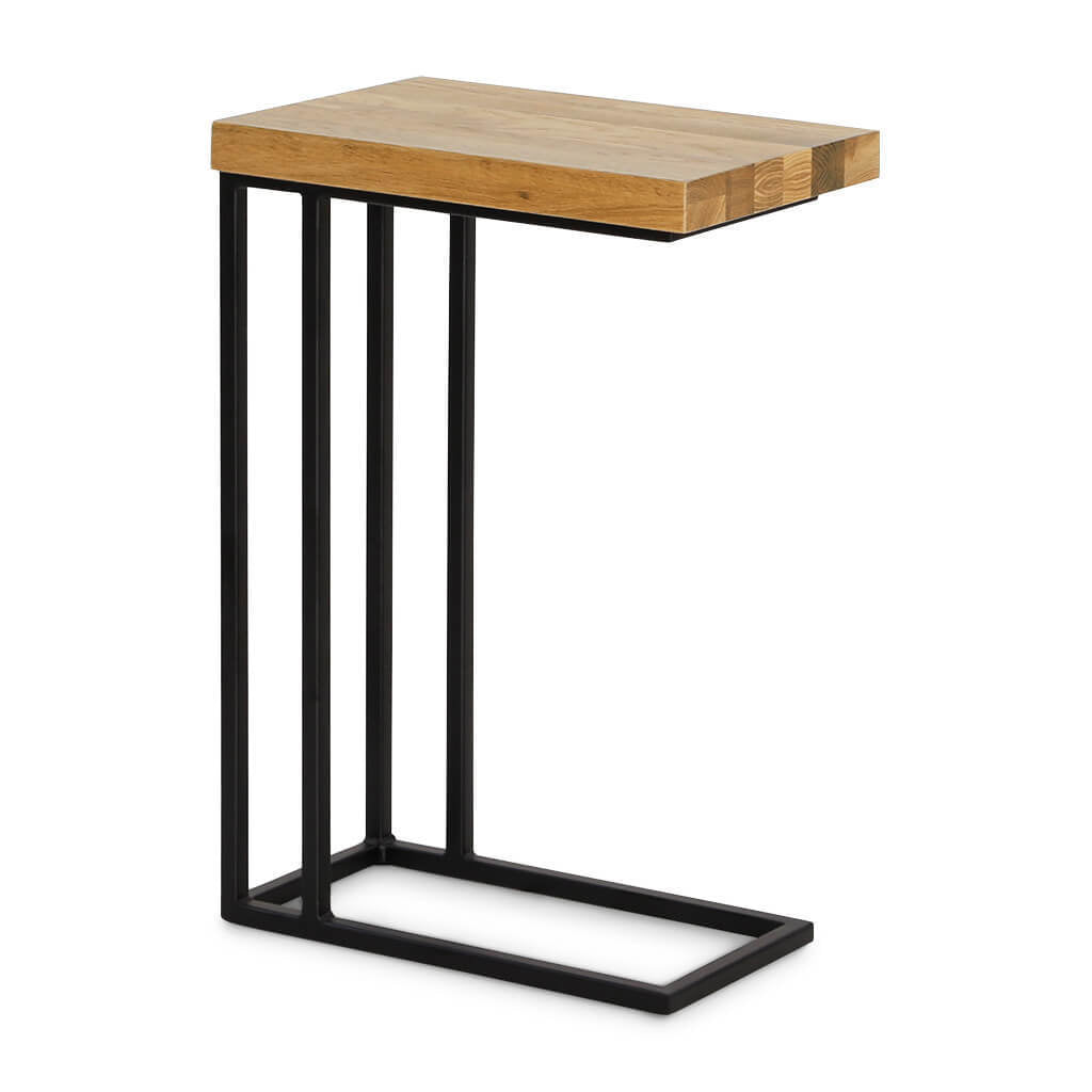 Luka Oak Wood Side Table Large