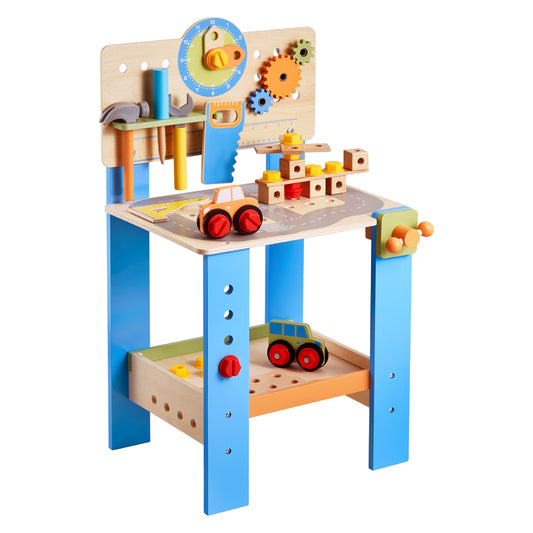 Wooden Tool Bench for Kids 3 Years+ Toy Workbench Pretend Play Toy Kits