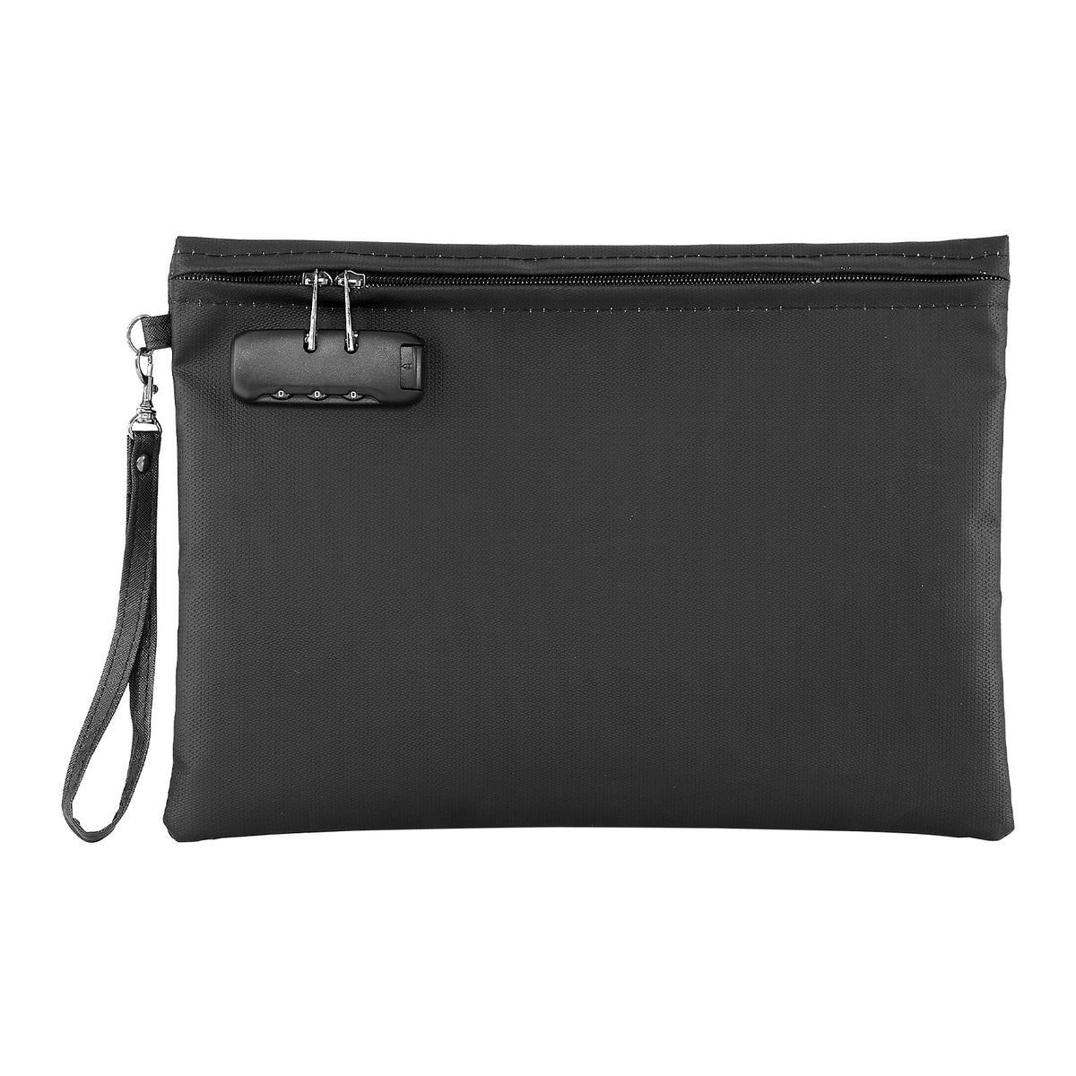Fireproof Document Bag, 1832 ℉ Heat Insulated Fireproof & Waterproof Bag with Lock, Portable File Storage Security Organizer Home Office Travel Use, for Passports, Important Documents & Files