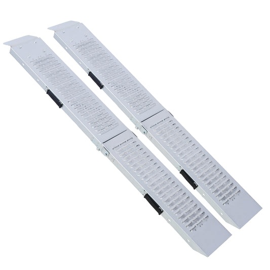 Loading Ramps Pack of 2 Folding Ramp, 950 lbs Max Folding Ramp for Moto and Bike Access ramp, Resistant and Convenient Size 63''